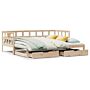 Vidaxl Daybed With Trundle And Drawers 90x190 Cm Solid Wood Pine