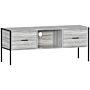 Vida Designs Brooklyn 2 Drawer Tv Unit, Grey