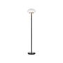 Floor Lamp Black Gold White Glass Iron 150 Cm Half Globe Shade Bedside Table Light Retro Classic