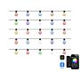 Led Lighting Chain With 25 Lights Multicolour App-controlled Colour Changing 900 Cm With Timer Switch Remote Control Christmas Lights