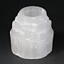 Selenite Mountain Top Candle Holder - 8 Cm