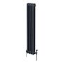 Traditional 3 Column Radiator - 1800 X 202mm - Anthracite Grey