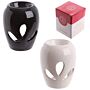 Simple Black High Gloss Bulb Shaped Ceramic Oil Burner