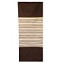 Indian Cotton Rug - 70x170cm - Dark Brown/beige