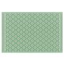 Area Rug Light Green Synthetic Material 120 X 180 Cm Geometric Pattern Modern Balcony Patio