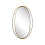 Wall Hanging Mirror Oval Gold 90 X 55 Cm Wall Art Decor