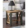 Urban Elegance - Reclaimed Open Front Side / Lamp Table