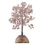 Gemstone Tree With Orgonite Base - 320 Stone - Rose Quartz