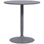 Homcom Round Dining Table, Modern Dining Room Table With Steel Base, Non-slip Foot Pad, Space Saving Small Dining Table, Grey