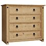 Corona Rustic 4 Drawer Chest