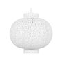 Ceiling Lamp White Metal 88 Cm Pendant Moroccan Openwork Shade Oriental