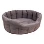 P&l Superior Pet Beds - Country Dog Heavy Duty Oval Waterproof Light Brown Softee Beds Size Medium Internal L61cm X W51cm X H22cm