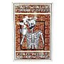 Metal Advertising Wall Sign - Skeleton, That's What I Do, I Drink Coffee Hate People And I Know Things