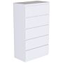 Denver 5 Drawer Chest, White