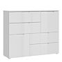 Sienna Abstract Chest Of In White/white High Gloss