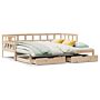 Vidaxl Daybed With Trundle And Drawers Without Mattress 90x200 Cm