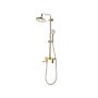 Mixer Shower Set Brass With Rain Function Gloss Finish