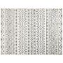 Area Rug Beige Grey Polyester 300 X 400 Cm Geometric Pattern Solid Colour Modern Minimalistic Living Room Rug