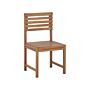 Balcony 1-seat Section Acacia Wood Chair Small Patio Weather Resistant