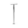 Outdoor Double Shower Column Stainless Steel With Rain Function Chrome Finish Modern Garden