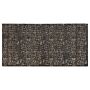 Area Rug Grey And Gold Viscose 80 X 150 Cm Living Room Rug