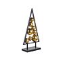 Decorative Item Black And Gold Metal Christmas Tree Holiday Season Ornaments Beliani