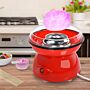 Homcom 450w Electric Candyfloss Machine Kit Non-stick Plates Fairground Fun Children Adult Party Gift Home Sweet Metal Body W/ Accessories Red