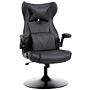 Vinsetto Video Game Chair With Lumbar Support, Racing Style Home Office Chair, Computer Chair With Swivel Base, Flip-up Armrest And Headrest, Black