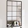 Vidaxl Wall Mirrors 4 Pcs Black 100x60 Cm Metal