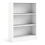 Basic Low Wide Bookcase (2 Shelves) In White