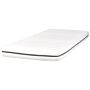 Foam Mattress White 90 X 200 Cm Polyester Fabric Removable Cover With Zipper Eu Single Size Medium Firm H2