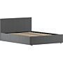 Veronica Double Ottoman Bed, Dark Grey Linen