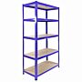 4 X 90cm Blue Storage Racks With 4200kg Capacity, Free Bay Connectors And Mallet