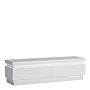 Lyon 2 Drawer Tv Cabinet (including Led Lighting) In White And High Gloss