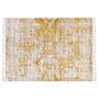 Viscose Area Rug Yellow Beige 140 X 200 Cm Oriental Distressed