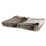 Blanket Brown And White Acrylic 150 X 200 Cm Living Room Rustic Boho Throw