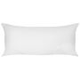 Bed Pillow White Lyocell Japara Cotton Rectangular 40 X 80 Cm Polyester Filling High Profile Sleeping Cushion