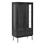 Angus 2 Door Display Cabinet In Black