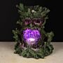 Crystal Green Man Led Backflow Incense Burner