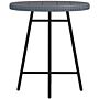 Outsunny Pe Rattan Side Table Grey