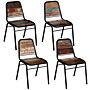 Vidaxl Dining Chairs 4 Pcs Solid Reclaimed Wood