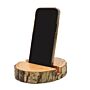 Small Log Phone Holder (full Slice) - Natural