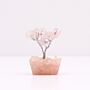 Mini Gemstone Tree On Orgonite Base - Rose Quartz (15 Stones)