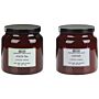 Set Of 2 Scented Candles 100% Soy Wax Cotton Wick Glass Fresh Fragrance White Tea/cotton