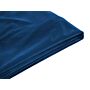 Bed Frame Cover Blue Velvet For Bed 160 X 200 Cm Removable Washable