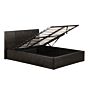 Fusion Storage Pu King Size Bed Brown