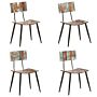 Vidaxl Dining Chairs 4 Pcs Solid Reclaimed Wood