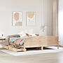 Vidaxl Bed Frame Without Mattress 180x200 Cm Super King Solid Wood Pine