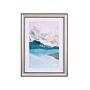 Framed Wall Art Multicolour Print On Paper 30 X 40 Cm Passe-partout Frame Mountains Theme