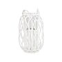 Lantern White Willow Wood And Glass 40 Cm